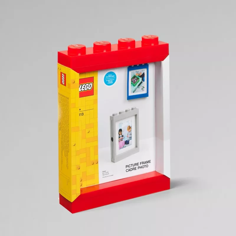Ramka na zdjęcia room copenhagen LEGO Bright czerwony 41131730 — dekoracyjna ramka stołowa, jaskrawoczerwona