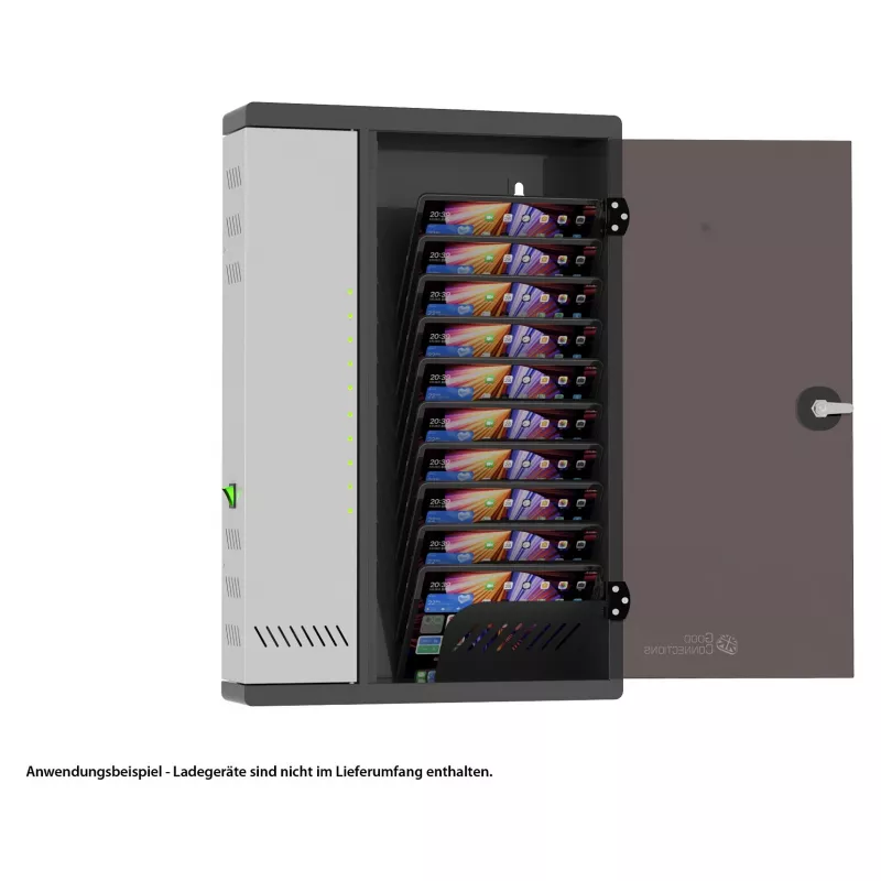 Good Connections szafka do ładowania naścienna do 11 urządzeń, USB-C, port 30 W