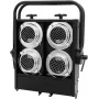 Halogenowy blinder EUROLITE Audience Blinder 4×PAR-36 czarny — 4-lampowy blinder sceniczny
