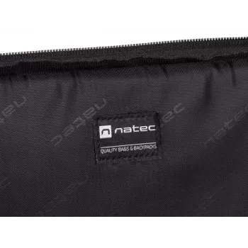 Neseser NATEC Beira 39,6 cm (15,6 cala) — poliester, 1 komora główna, pasek na ramię, czarny