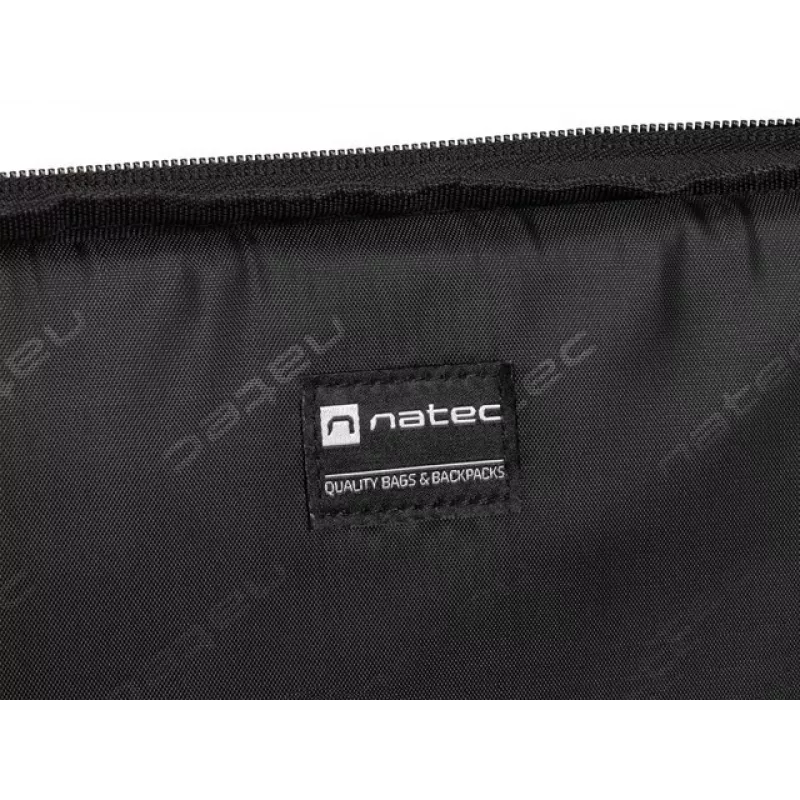 Neseser NATEC Beira 39,6 cm (15,6 cala) — poliester, 1 komora główna, pasek na ramię, czarny