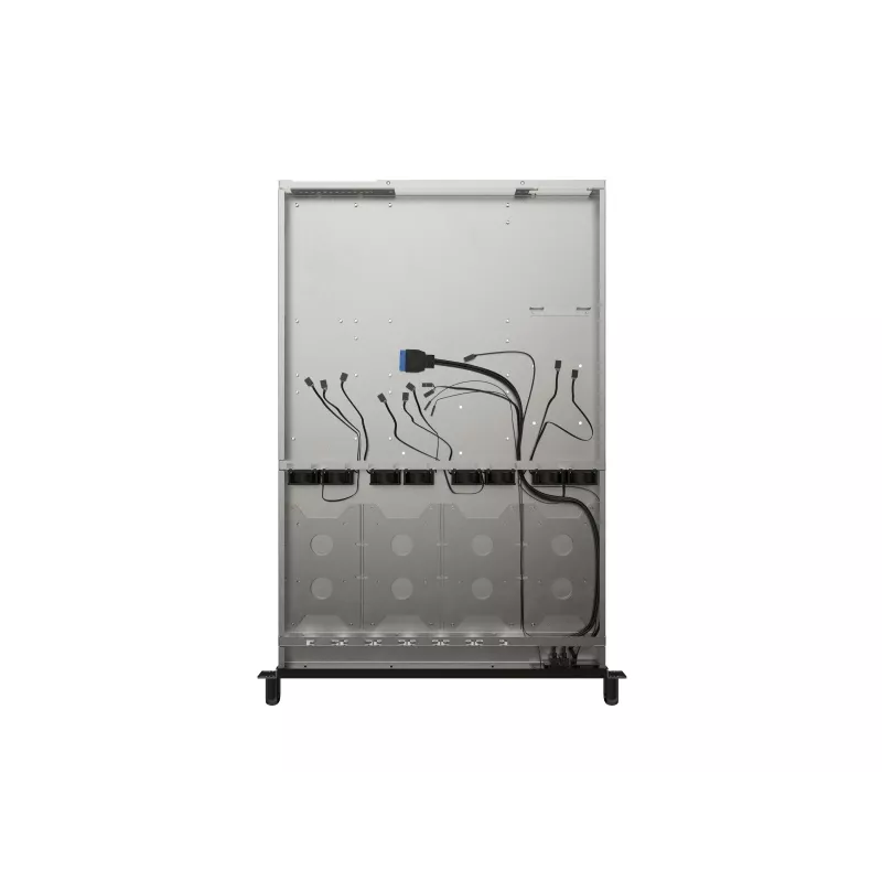 Obudowa rack Lanberg SC01-6501-12B 1U Czarna 8 Wentylatorów HDD SSD