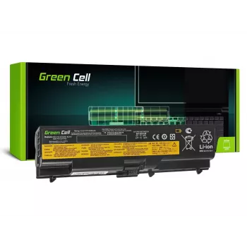 Bateria zielony Cell LE05 do Lenovo ThinkPad T410 T420 T510 T520 W510 Edge 14 15 E525 — 11,1 V 4400 mAh Li-Ion, 6 ogniw, czarna