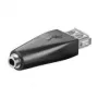 Wentronic Goobay Adapter USB 2.0 Hi-Speed - gniazdo USB 2.0 (typ A) > gniazdo jack 3,5 mm (3-pinowe, stereo) (93982)