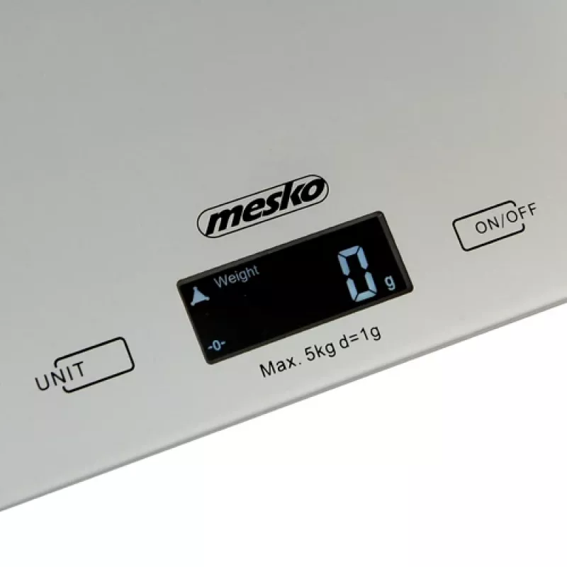 Mesko | Waga kuchenna | MS 3145 | Maksymalna waga (udźwig) 5 kg | Działka 1 g | Typ wyświetlacza LCD | Srebrny