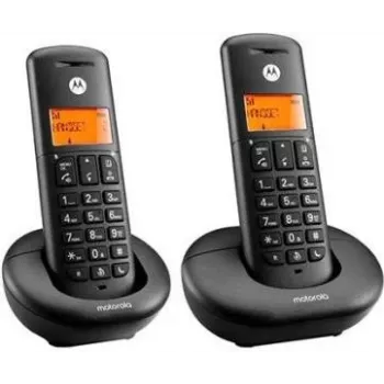 Motorola E202 Duo DECT telephone Czarny