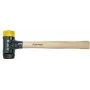 Młotek bezodbiciowy Wiha Safety 26434 z drewnianą rękojeścią Czarny Żółty 290 mm 300 g
