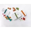 Pojemnik do pakowania próżniowego ZWILLING 36807-007-0, prostokątny plastikowy pojemnik na żywność, 1,1 l i 2,3 l, hermetyczna pokrywka z możliwością blokowania, odłączany, półprzezroczysty biały