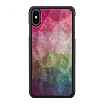 Etui ochronne na smartfon iKins dla iPhone XS Max — wzór wodnych kwiatów, czarny