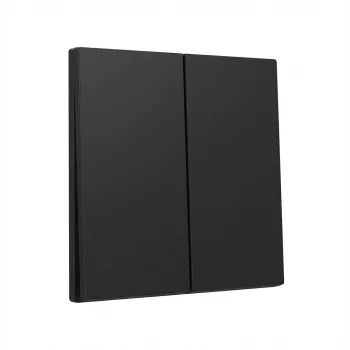 Gira klawisz 2-krotny System 55 czarny – wkładka płytki osłonowej do dwóch przełączników (model 3295005)