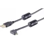 Kabel USB S/CONN 13-10001 USB 2.0 1m Czarny
