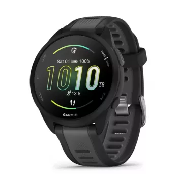 Garmin Forerunner 165 3,05 cm (1.2) AMOLED 43 mm Cyfrowy 390 x 390 pikseli Ekran dotykowy Czarny GPS (satelita)