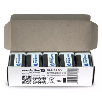 Bateria alkaliczna EverActive Pro Alkaline 6LR61 9V