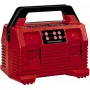 EINHELL Power X-Quattrocharger 4A - Uniwersalna ładowarka Power X-Change odpowiednia dla 4 akumulatorów (wskaźnik stanu LED | ładowanie równoległe | szybkie ładowanie | zarządzanie ładowaniem | Re