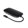 Stacja dokująca do laptopa AUKEY CB-C71 — 3x USB‑C (USB 3.2 Gen1), HDMI, RJ‑45, MicroSD, USB PD 100 W, kabel 0,15 m, czarna