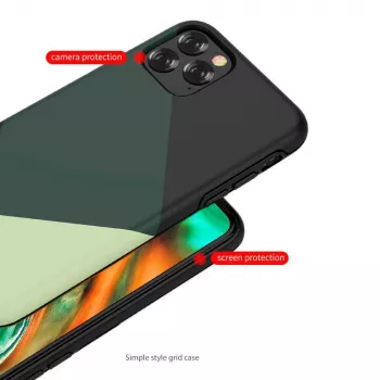 Ochronne etui na telefon Devia do iPhone'a 11 Pro Max — zielony prosty styl