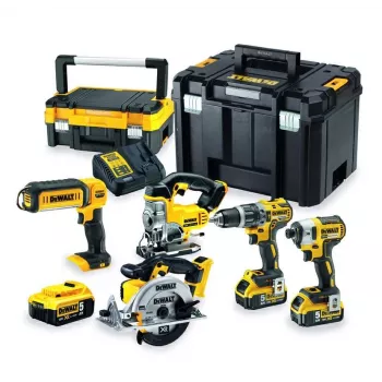 DEWALT. ZESTAW COMBO 18V DCK551P3T (DCD796+DCF887+DCS39+DCS331+DCL050) 3x5.0Ah TSTAK