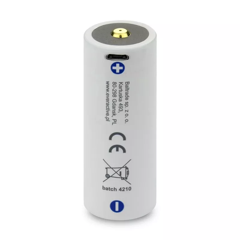 Akumulator everActive EV26650-52M 3,7 V 5200 mAh z ładowaniem Micro USB