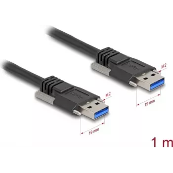 Kabel USB DeLOCK 80997 USB 3.2 Gen 1 1 m USB A Czarny