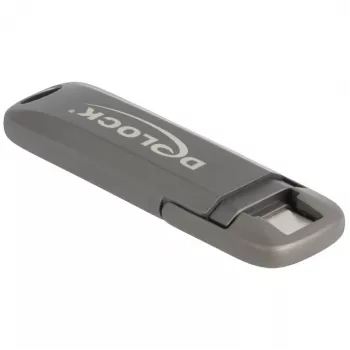 Pendrive DeLOCK 54012 256 GB USB Type-C szary