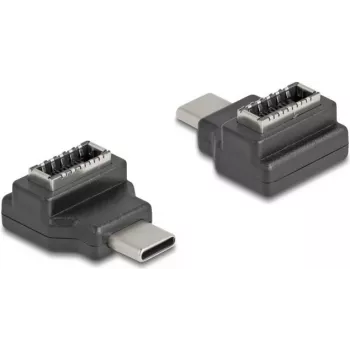 DeLOCK 67235 adapter złącza USB Type-C USB Type-E Czarny