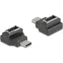DeLOCK 67235 adapter złącza USB Type-C USB Type-E Czarny
