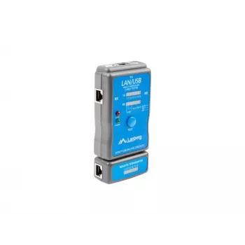 Lanberg NT-0403 tester kabli sieciowych tester PoE niebieski