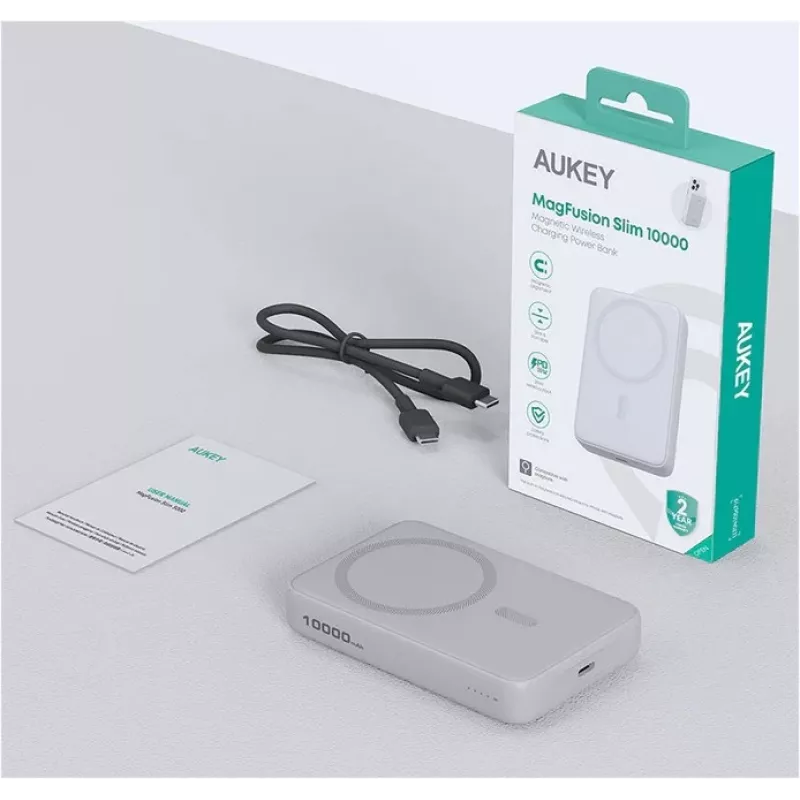 Przenośny powerbank PB-MS04 Biały 10000mAh