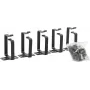 Pierścień kablowy LOGON RAO120BL czarny aluminium 44x60x44mm