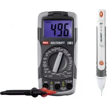 VOLTCRAFT DT-TEST-KIT 150 Multimetr cyfrowy CAT III 600 V Wyświetlacz (Counts): 2000 (1214405)