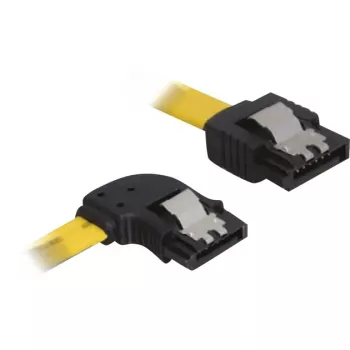 DeLOCK Cable SATA - Serial ATA-Kabel - Serial ATA 150/300 - Serial ATA, 7-polig - Serial ATA, 7-polig - 30cm - links abgewinkelter Anschluss, 90-Grad-