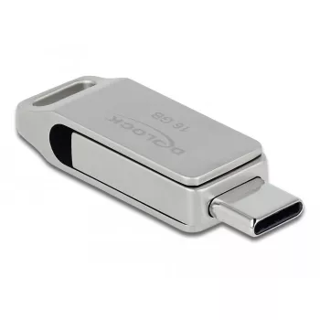 Pendrive DeLOCK 16 GB USB-C Typ-A Obudowa metalowa