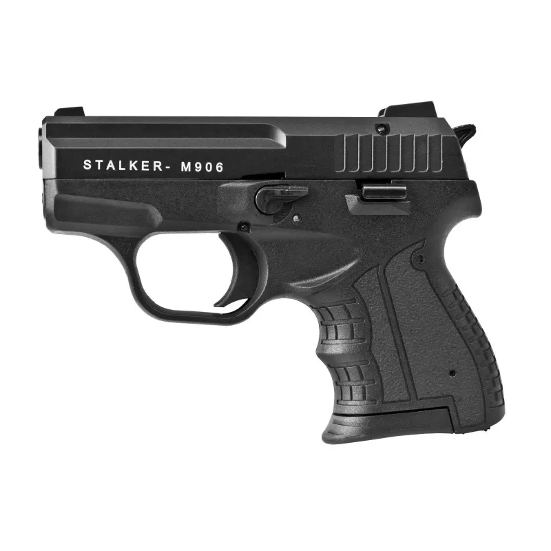 Pistolet sygnałowy hukowy STALKER M906 BAS kaliber .22 Long Blank (6 mm) Czarny