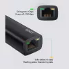 Adapter Ethernet Aukey CB-A30 USB‑C na Gigabit RJ45 10/100/1000 Mb/s, USB 3.0, aluminium, wskaźniki LED