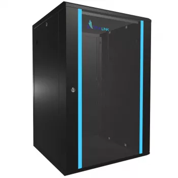 Szafa wisząca Extralink szafa rack 18U 600x600 Czarna zamek na klucz