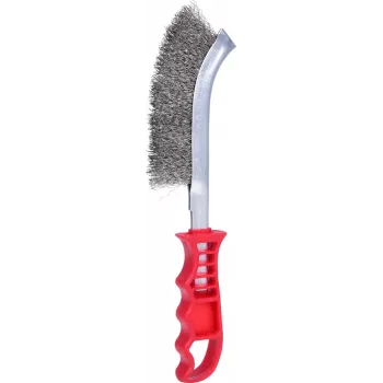 Szczotka druciana ks tools 201.2301, 250 mm, włosie ze stali nierdzewnej
