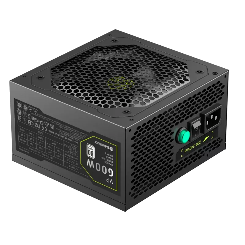 Zasilacz Gamemax, 80 PLUS, Standard | VP 600S | 600 W