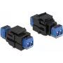 Moduł Keystone DeLOCK 86867 płaski czarny