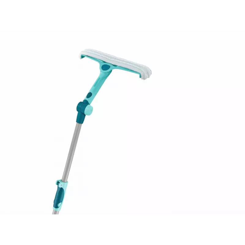 Ściągaczka do szyb Leifheit 51120 z ostrzem ze stali nierdzewnej o szerokości 28 cm i turkusową rączką
