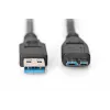 Kabel ASSMANN SuperSpeed USB 3.0, wtyk USB A – wtyk micro USB B, Cu AWG 28, podwójnie ekranowany, dł. 1,0 m (AK-300116-010-S)