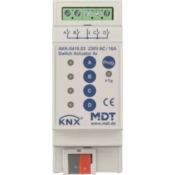 MDT AKK-0416.03 siłownik przełączający 4-kanałowy, 2TE, REG, 16A, 70µ (AKK-0416.03)