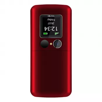 Telefon z klapką Beafon Fold 10 srebrny Line czerwono-srebrny Dual SIM
