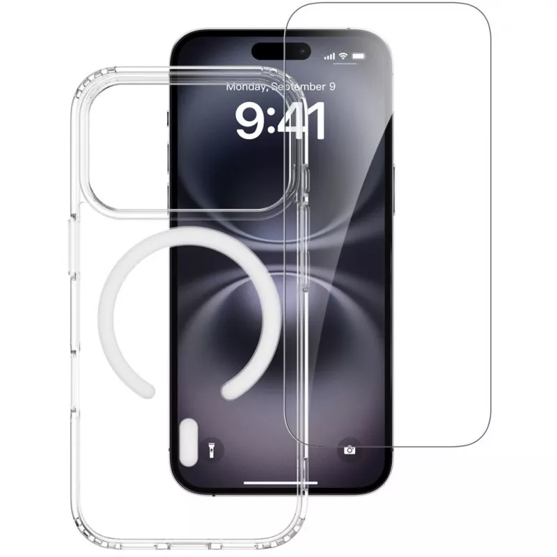 4smarts 360° Premium Protection zestaw ochronny do Apple iPhone 17 Pro, kompatybilny z MagSafe, przezroczysty
