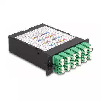 DeLOCK Kaseta światłowodowa HD MPO męski na 12 x LC Duplex żeński 24 włókna Single-mode 9/125 µm