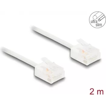 Kabel sieciowy DeLOCK RJ45 Kat.6 2m Biały