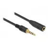 Kabel audio 3,5 mm męski na żeński DeLOCK 85635 5 m czarny