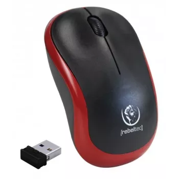 Bezprzewodowa mysz optyczna Rebeltec METEOR czerwona RBLMYS00049 USB