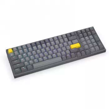 Celeris 1800, Szara Klawiatura Gamingowa, Układ US, ENDORFY Yellow by Gateron