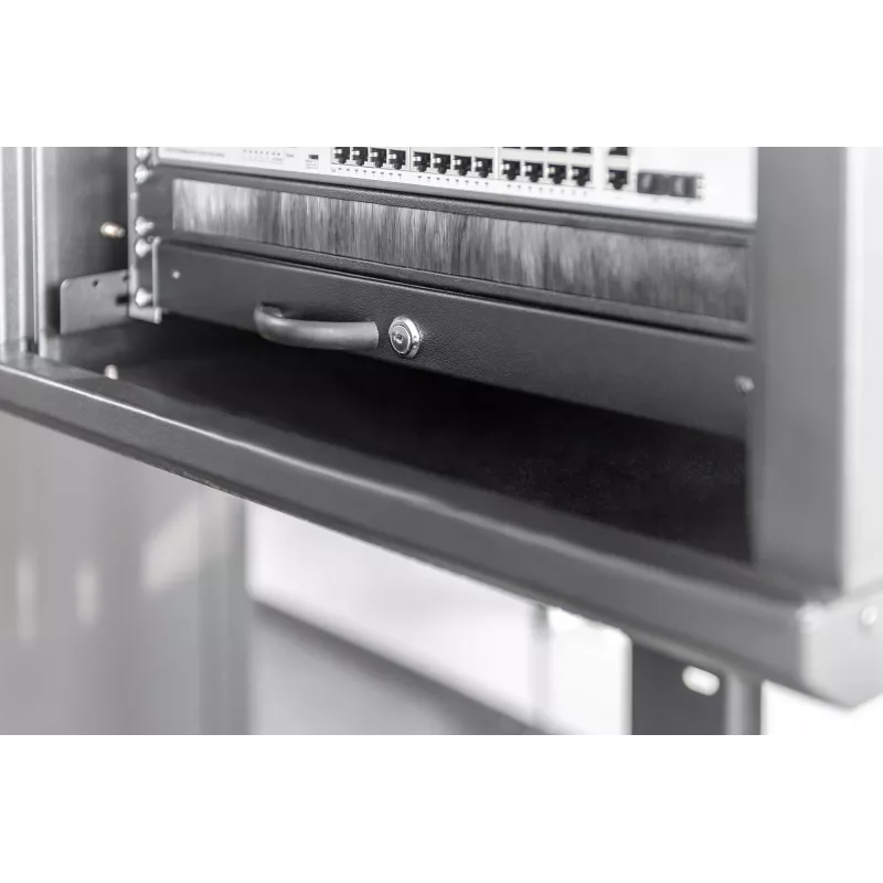 Szuflada na klawiaturę i dokumenty Digitus DN-19 KEY-1U-SW
