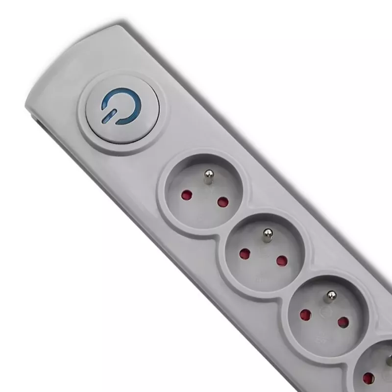 Listwa przeciwprzepięciowa Qoltec 50270 Szara 5 gniazd AC 230V